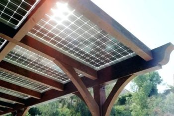 Pérgola Solar Fotovoltaica De Aluminio 3Kw 5Kw 8Kw SMART HOME