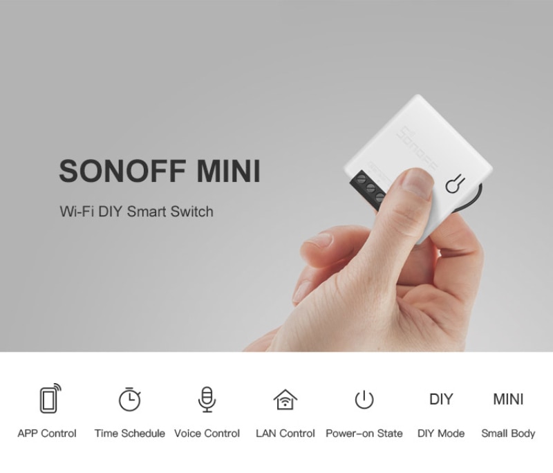 Interruptor wifi 1 circuito - compatible con Alexa y Google Home.