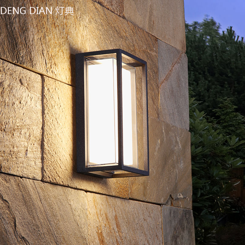 Aplique pared exterior jardines muros accesos