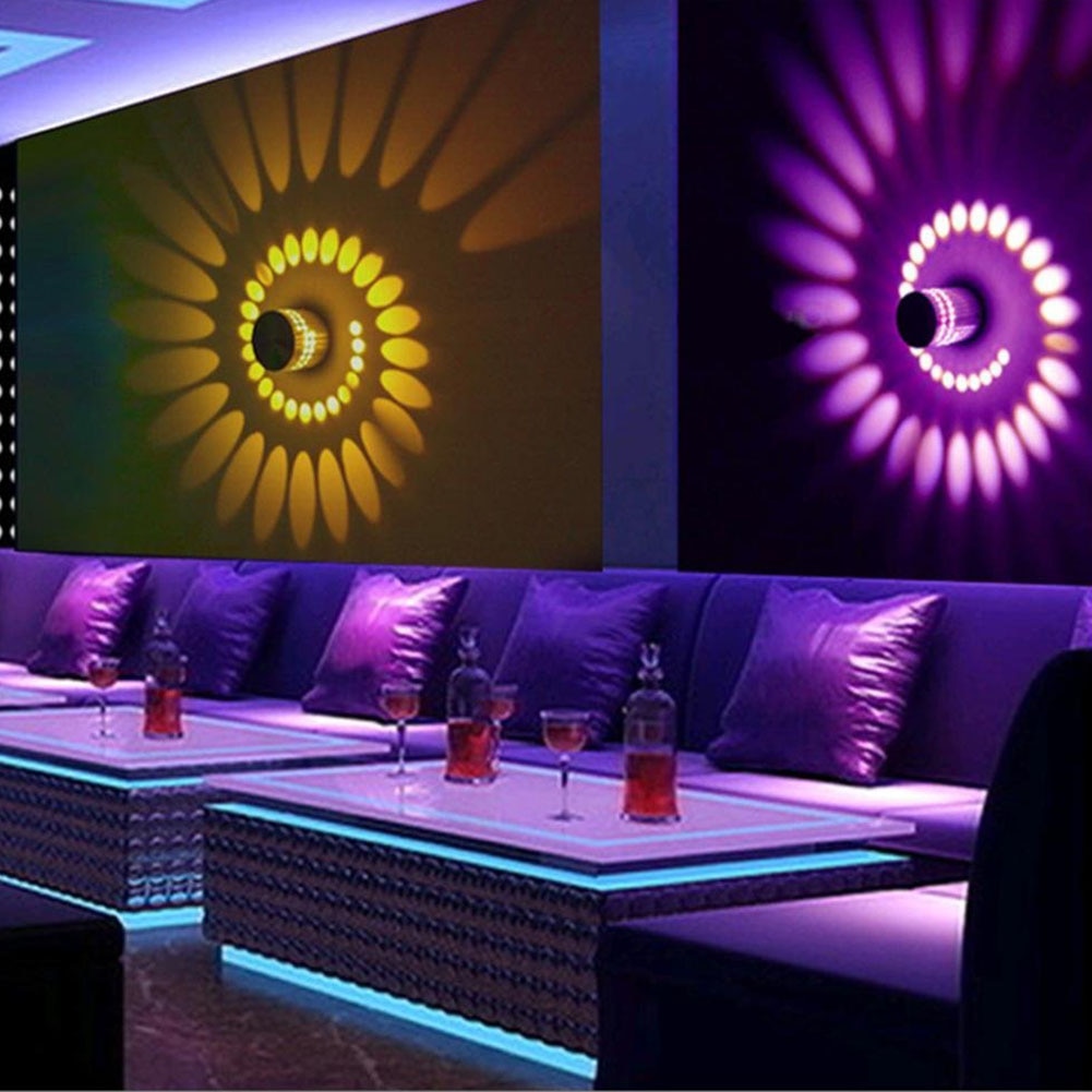 Espectacular efecto agujero en la pared multicolor RGB, decora tu pasillo, sala de juegos, mando distancia