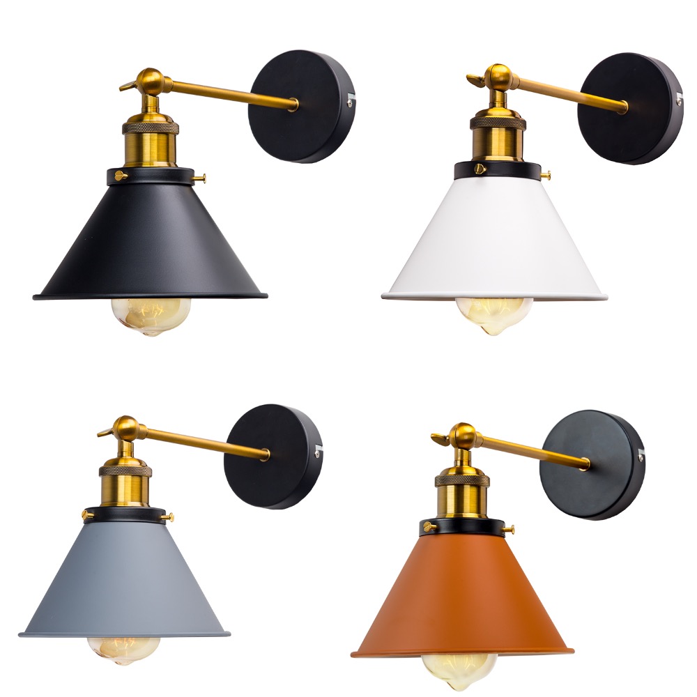 Aplique pared estilo industrial vintage, lámpara de lectura, lámpara cabecero cama mod 10074