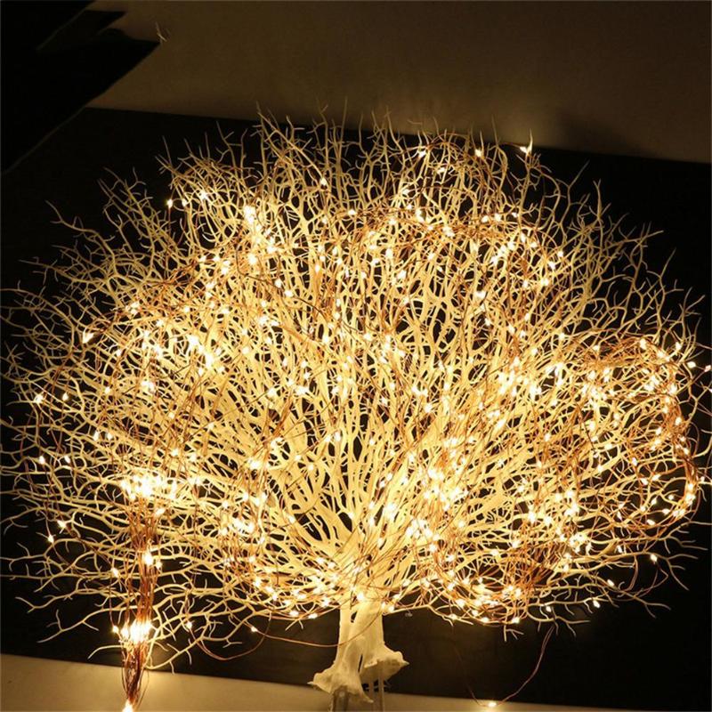 Tira de led decorativa con 100/200 leds intemperie, cableado flexible.