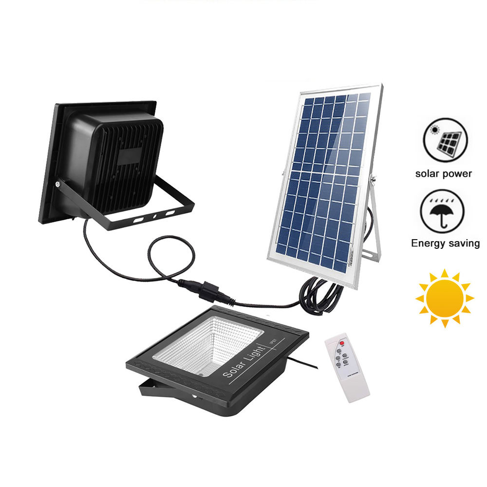 Luz exterior energia solar encendido automático - instala 100 Leds