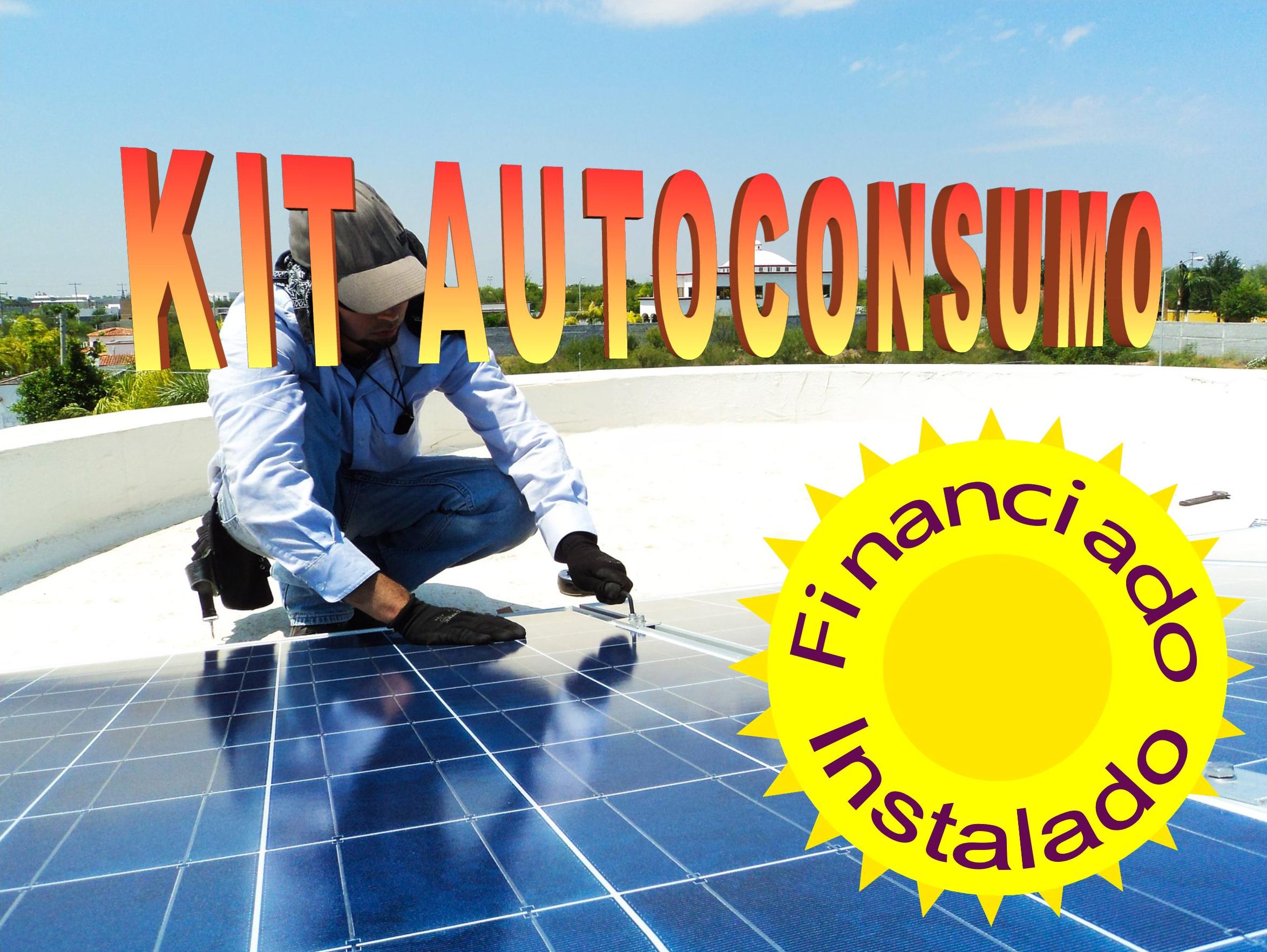 Kit autoconsumo energía solar desde 2Kw a 15Kw -Kit solar financiado