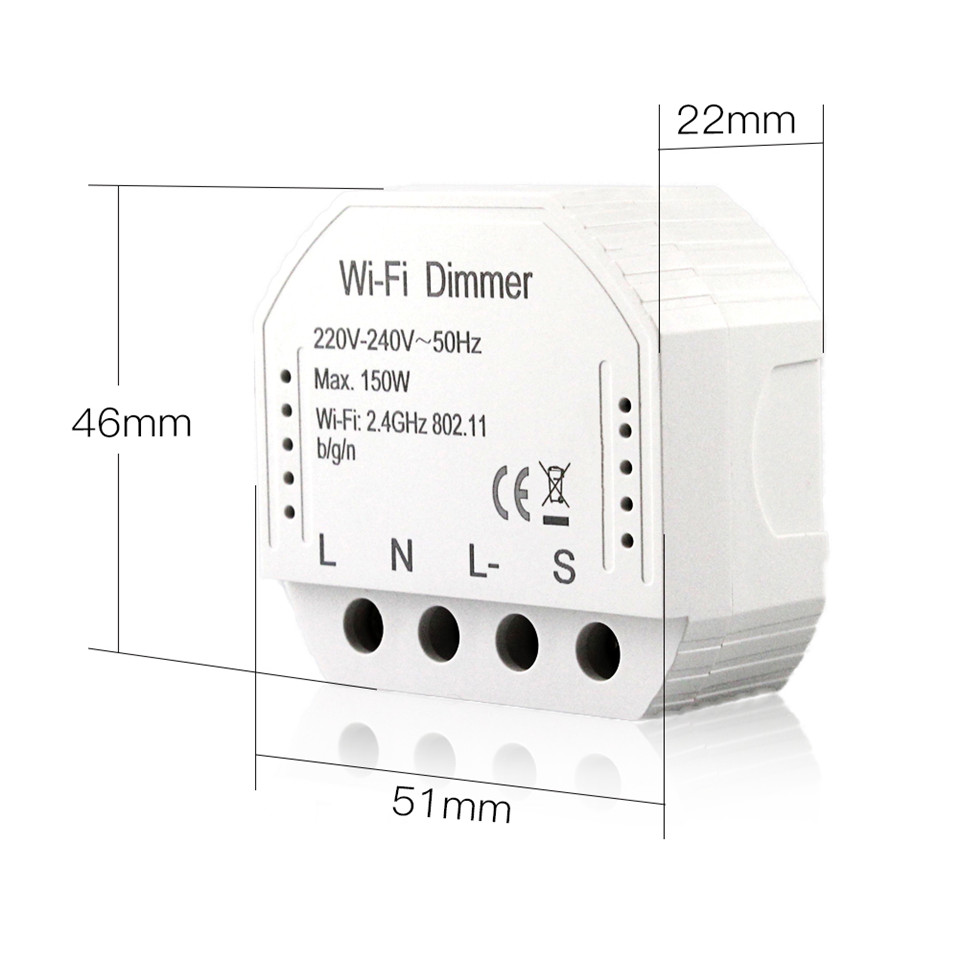 El interruptor de atenuación solo funciona con Alexa Smart Wireless Dimmer  Interruptor de luz, interruptor de luz regulador de intensidad de control