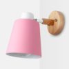 Aplique pared de madera estilo nórdico, casquillo E27 - Imagen 7