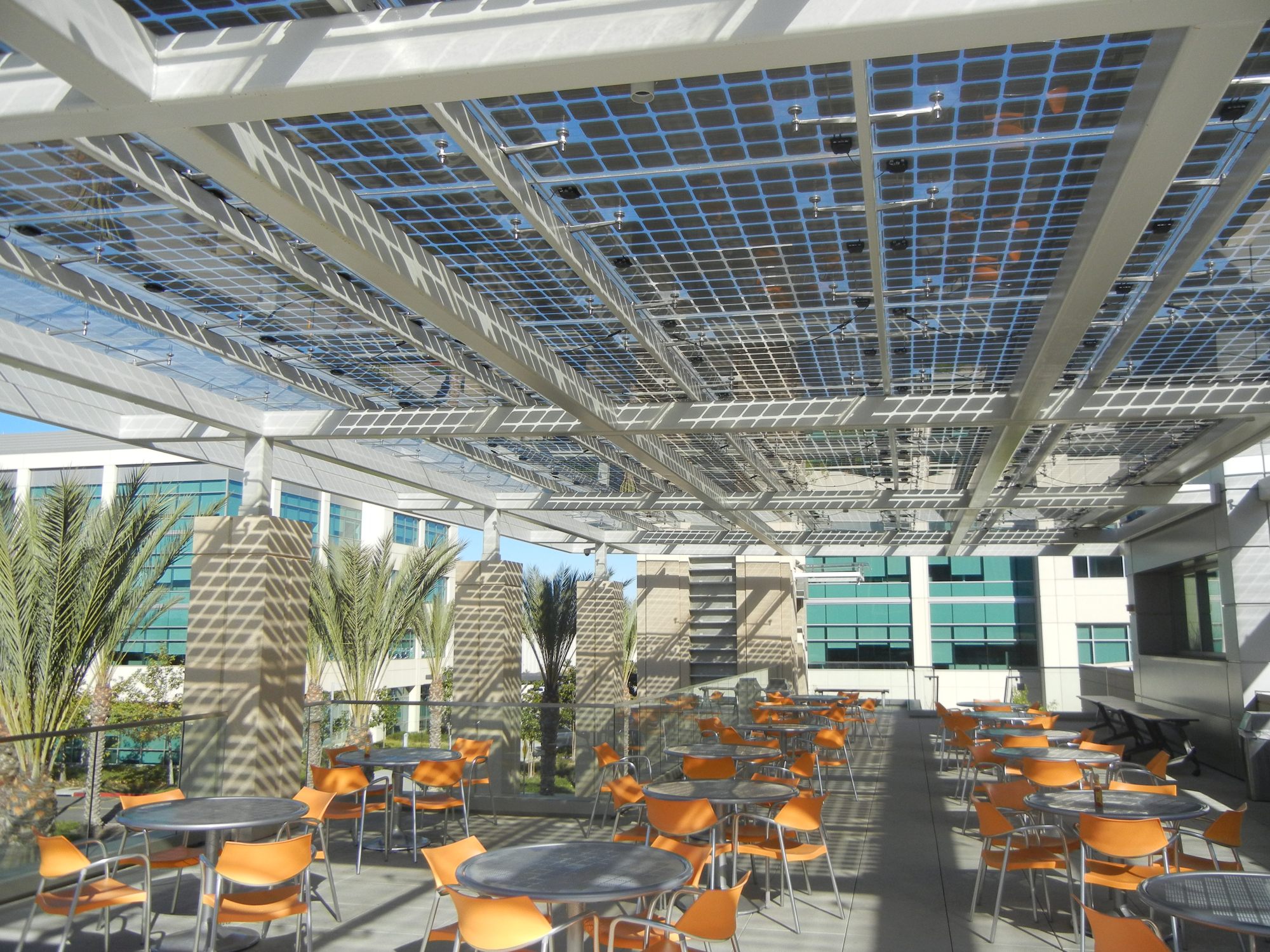 Panel solar transparente 50% para cerrar espacios