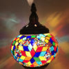 Lámpara echa a mano con mosaicos de cristal colores estilo árabe marroquí, portalámparas E27. - Imagen 19