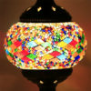 Lámpara echa a mano con mosaicos de cristal colores estilo árabe marroquí, portalámparas E27. - Imagen 23