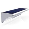 luz Solar luces solares para exterior jardin sensor de movimiento de movimiento para jardín al aire libre, lámpara de pared de aluminio con alimentación Luces Solares LED 24/48/60, resistente al agua,focos solares